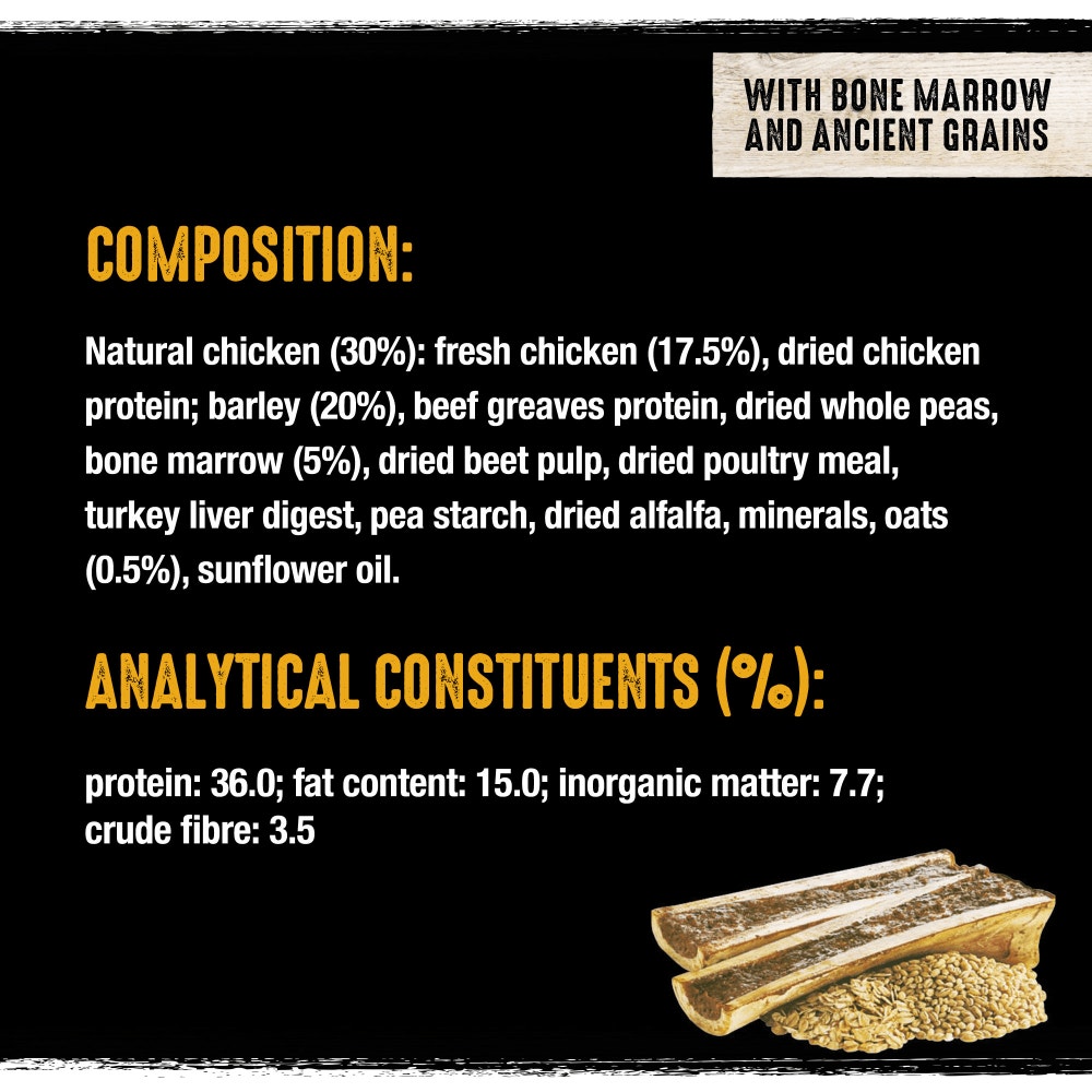 CRAVE™ Natural Grain Free Adult Complete Dry Dog Food Chicken & Grains 7kg - 4