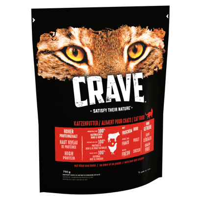 Adult Dry Cat Food with Beef & Chicken